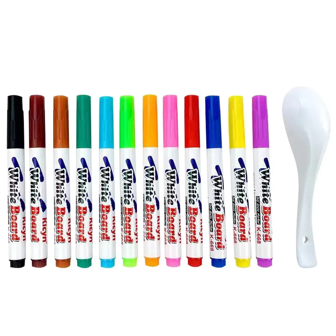 Magic Water Floating Pen Set - Floating Ink Drawing Kit with Spoon, Kids Water Painting & Graffiti Art Toy