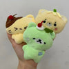 New Cute Banana Honey Melon Bear Pendant Plush Soft Cute Keychain Backpack Phone Pendant Bag Accessories Girlfriend Gift