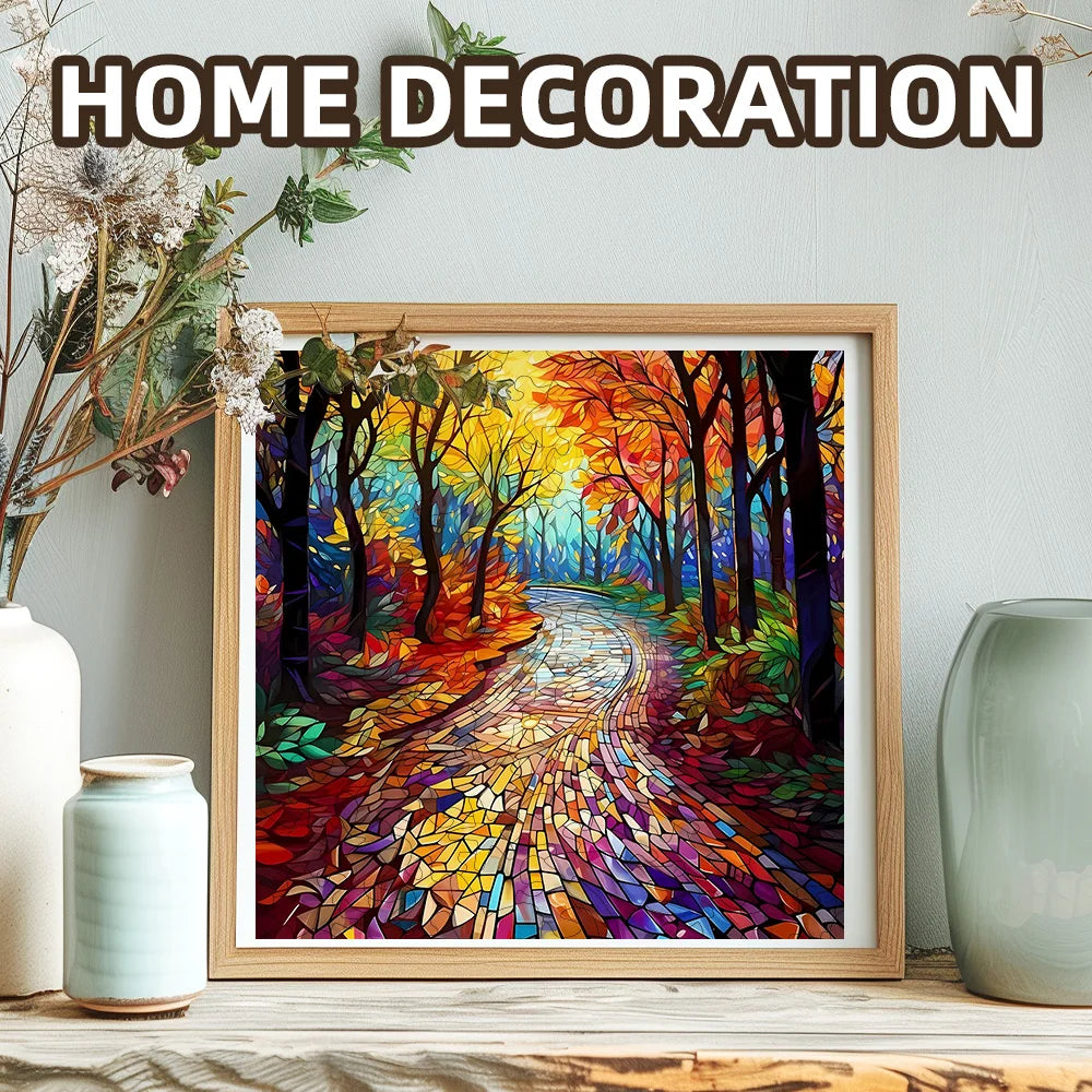 Forest Path Wooden Puzzle - Perfect Gift for Focused Training and Relaxation, Birthdays, Festivals, Natural Theme Puzzles | Exqu