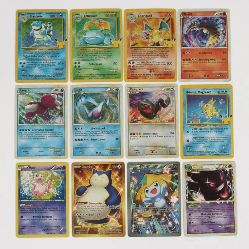 60/100Pcs English Pokemon Cards Shining MEGA GX Vmax TAG EX Vstar V Collection Cards Toys Children Gift