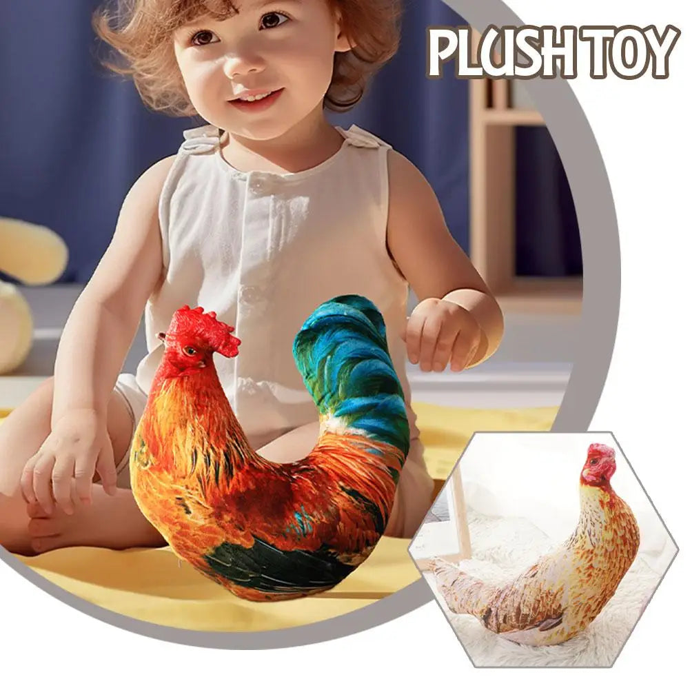 Simulation Hen Bird Goose Plush Doll Pillow Cushion Toy Creative Plush 3D Bird Plush Toy Stuffed Chicken Soft Stuffed Toy