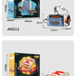 DIY Retro Electrical Appliances Furniture TV Computer Tape Walkman Play Game Consoles Radio Building Blocks Model Brick Set Toys