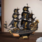 Robotime 3D Puzzle Wooden Seahouse Barque Model Kits Build Home Desk Decoration Gift For Teens and Adults