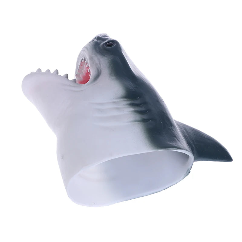 1pc Shark Arm Glove Hand Puppet Toy Soft Rubber Shark Glove Interactive Toy Kids Toys Birthday Party Gift