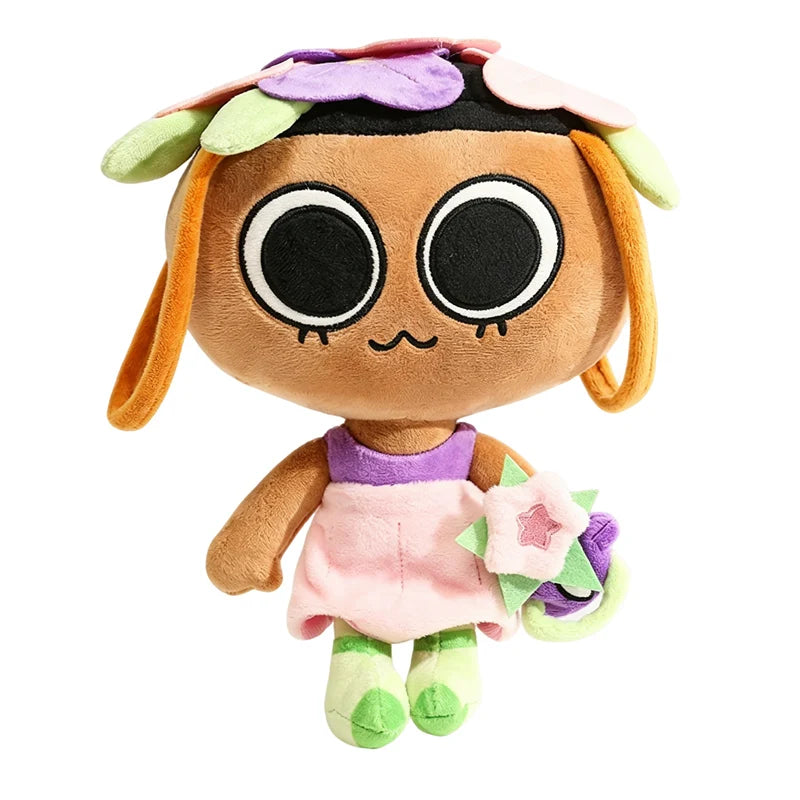 Adorable Dandy World Game Character Plush Clock Pumpkin Strawberry Transform Image Stuffed Doll Home Decro