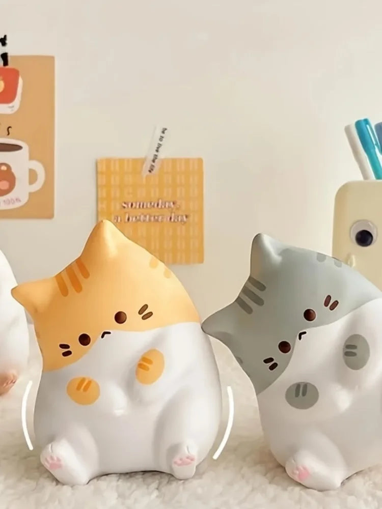 1Pc Adorable Cartoon Cat Squeeze Toys for Kids Adult Soft Pinch PU Slow Rebound Balls Pop Fidget Toys Halloween Christmas Gifts