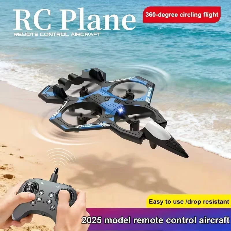 2026 New Upgrade Durable Quadcopter Drone Remote Control One-Button Takeoff Landing Stunt 360° Flip Pressure Altitude Hover Cool Lights Beginner Friendly Smart Flying Device Foam Remote Control Plane Ideal Outdoor Camping Gi