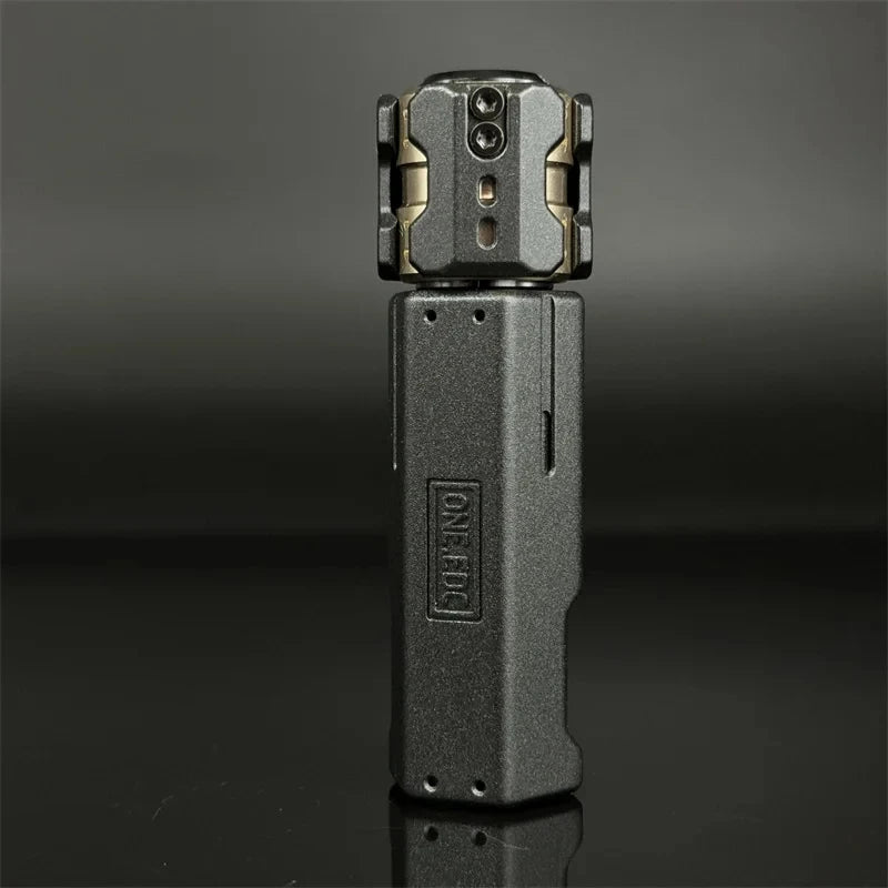 EDC Musketeer Gun Bolt Push Egg Fidget Spinner Multi Functional Slider Ratchet Gyro Metal Rotating Push Block Decompression Toy
