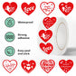 500pcs 520 Love Red Sticker Roll - Cute Cartoon Sealing Labels for Journals & Crafts