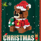 HUIQIBAO Children Mini Christmas Tree Santa Claus Model Micro Bricks Building Block DIY Snowman Elk Bricks Toys for Adult Gift