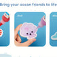 JOYFY Aqua Elf Water Gel Kit Magic Fairy Water Toy Kit with 10 Magic Gels 12 Sea Creature Molds for Presents Birthday Gifts