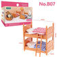 Forest Animal Family Dollhouse Furniture 1/12 Miniature Toys Girl Dolls Accessories Bedroom Bathroom Dollhouse Kit For Dolls