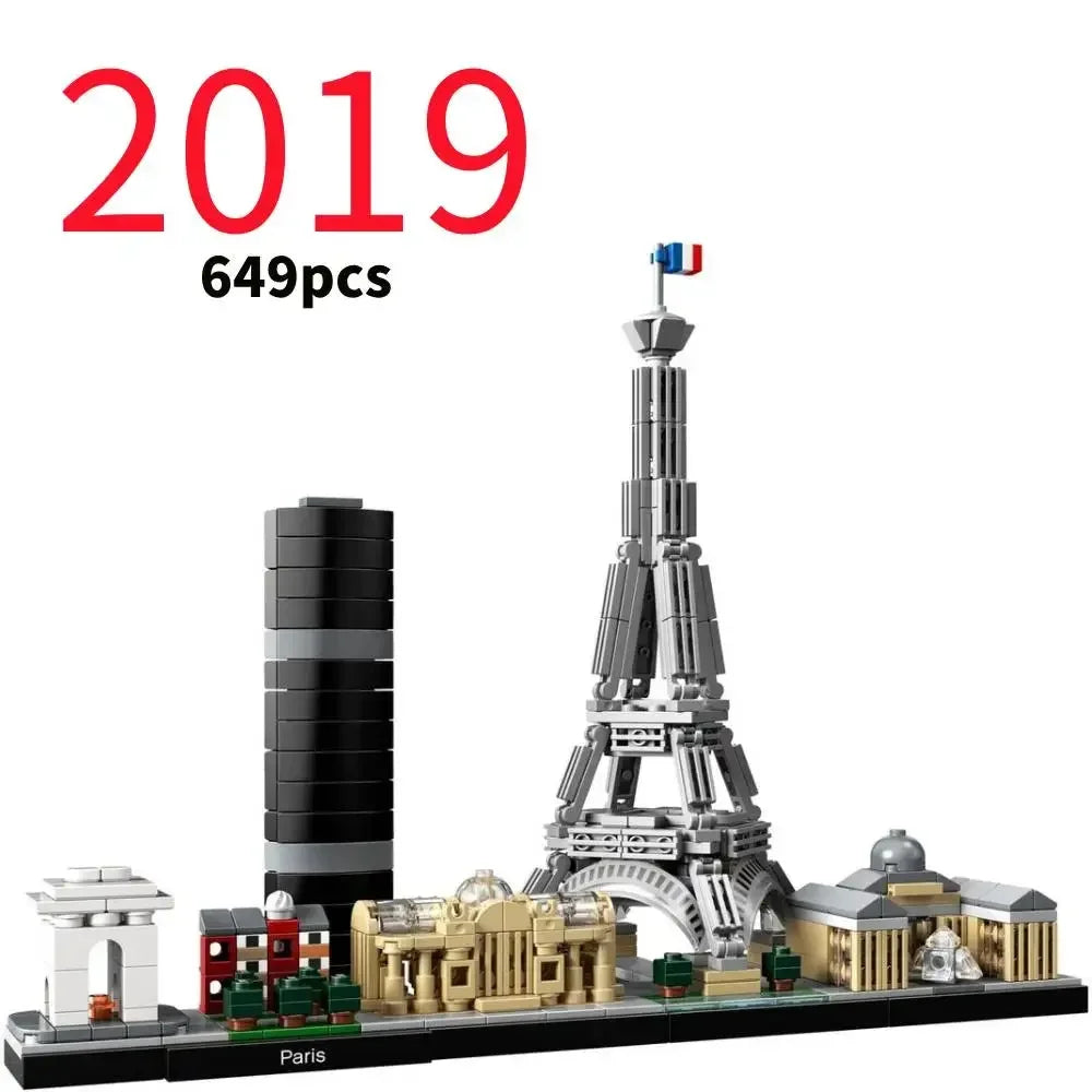 Thirteen Sets of City Models 21043 21026 Building Blocks Sets Suitable for Birthday Gifts Not Compatible with Legoed Particles.
