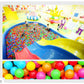 100PCS Outdoor Sport Ball Colorful Soft Water Swim Pool Ocean Wave Ball Baby Eco-Friendly Stress Air Ball Tent Toys