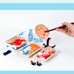 10cm New Creative Seafood Platter Plush Toys Funny Mini Salmon Sardine Octopus Stuffed Plushies Cute Bag Charms Restaurant Decor