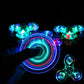 LED Colorful Light Fidget Spinner Transparent Luminous Hand Spinner Fingertip Gyroscope Finger Stress Relief Toys Gifts