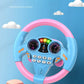 Kids Steering Wheel Toy - Backseat Pretend Play with Lights & Music - Fun Preschool Driving Simulator Gift for Toddlers