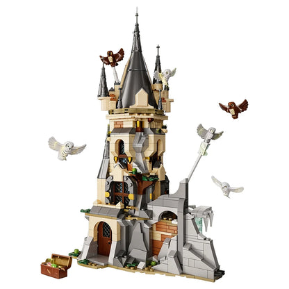 Magic Academy Owl Tower Building Blocks Set 635PCS, Premium Small ABS Bricks, Medieval Castle Model with Multi-layer Interior Scene & Owl Ornaments, DIY Assembly Toy, Desktop Decoration, Wonderful Holiday & Birthday Gift for