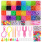 12 Grid/24 Grid/40 Rubber Bands Bracelet Kit Rubber Band Filling Loom Kit Weaving DIY Craft Gift Loom Kit Toys for Girls