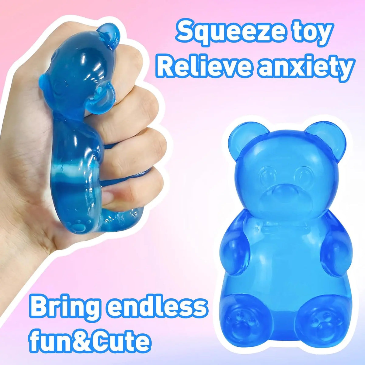 Bear Squishy, Stress Bear Taba Squishy, Taba Squishy Toys for Kids, Stress Balls Valentines Day Gifts Birthday Gifts Party Favors, Christmas Gifts.