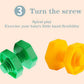 10/20pcs Set Screwing Building Blocks Creative Mosaic Puzzle Toys for Children Plastic Insert Nut Shape Boys Educational Toy