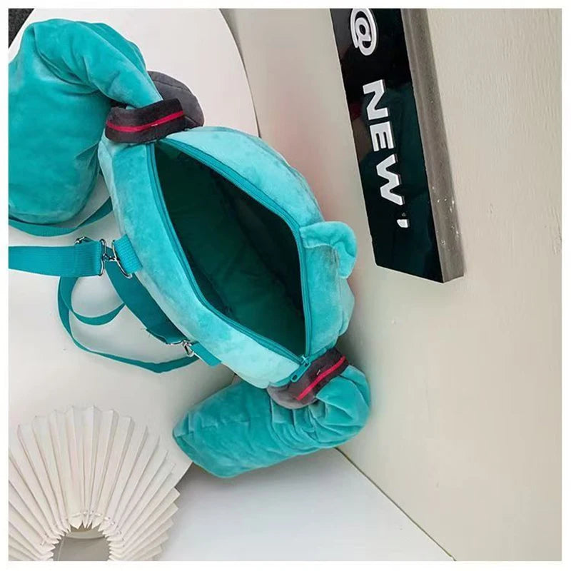 Anime 24×22cm Hatsune Shoulder Bag New Backpack Cute Plush Cartoon Crossbody Bag Student Bag Birthday Girl Backpack Gifts