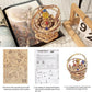 Robotime Music Box 3D Puzzle Wooden Model Kits Mechanical Building Construction Craft Kits Laser Cut Jigsaw Starry Night for Adults