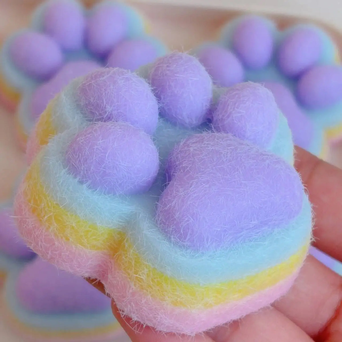 New Cat Paw Mochi Taba Squishy Fidget Toy Cute Cat Paws Toys Slow Rebound Decompression Toy Super Soft Reduce Stress Toy Gifts ﻿