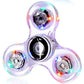 Crystal Luminous LED light Fidget Spinner Hand Top Spinners Glow in Dark EDC Stress Relief Toys Kinetic Gyroscope for Children