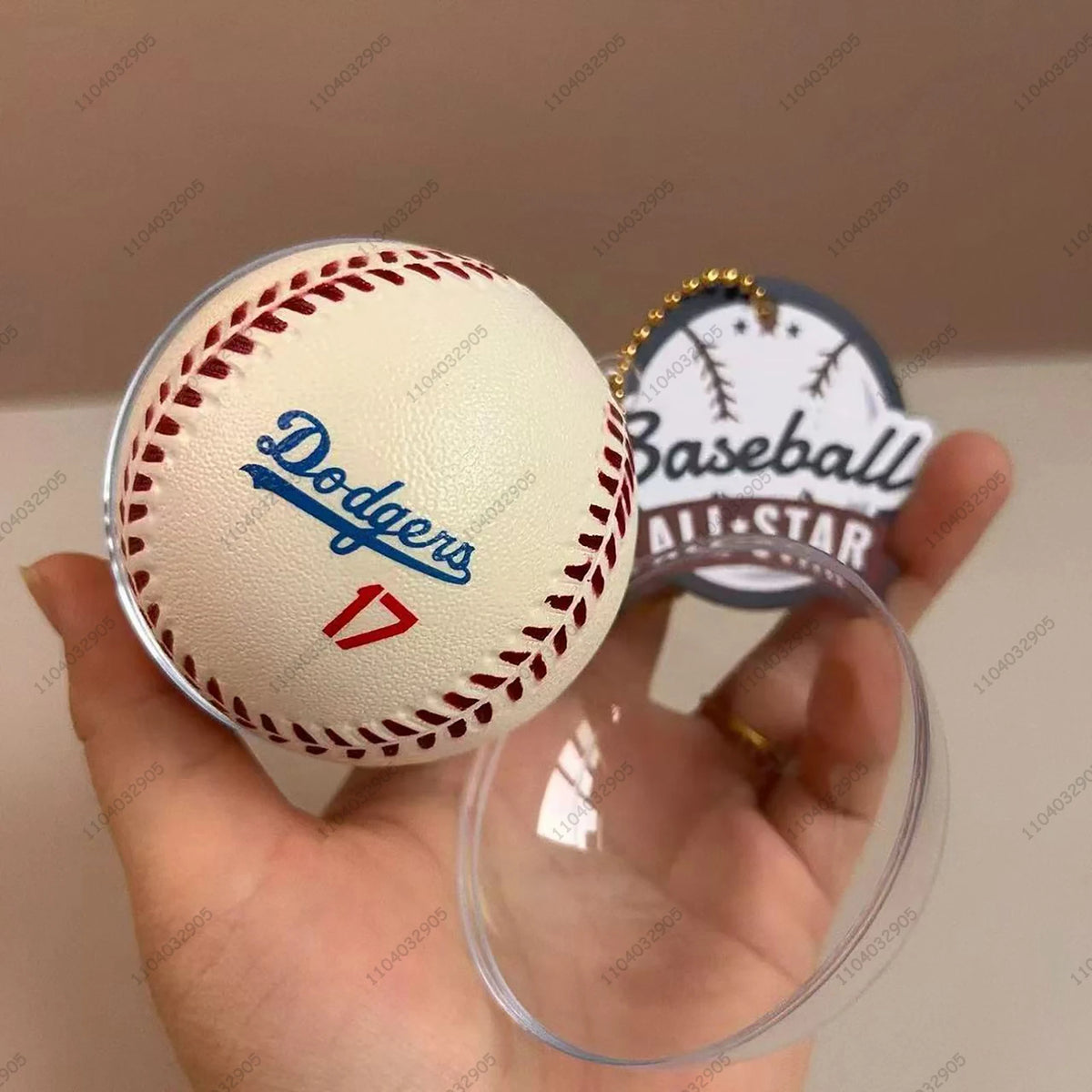 Baseball Slow Rising Squishy Toy Dodgers Baseball Team Fans ASMR Anti Stress Fidget Toys for Teens & Adults Bag Charm Boys Gifts