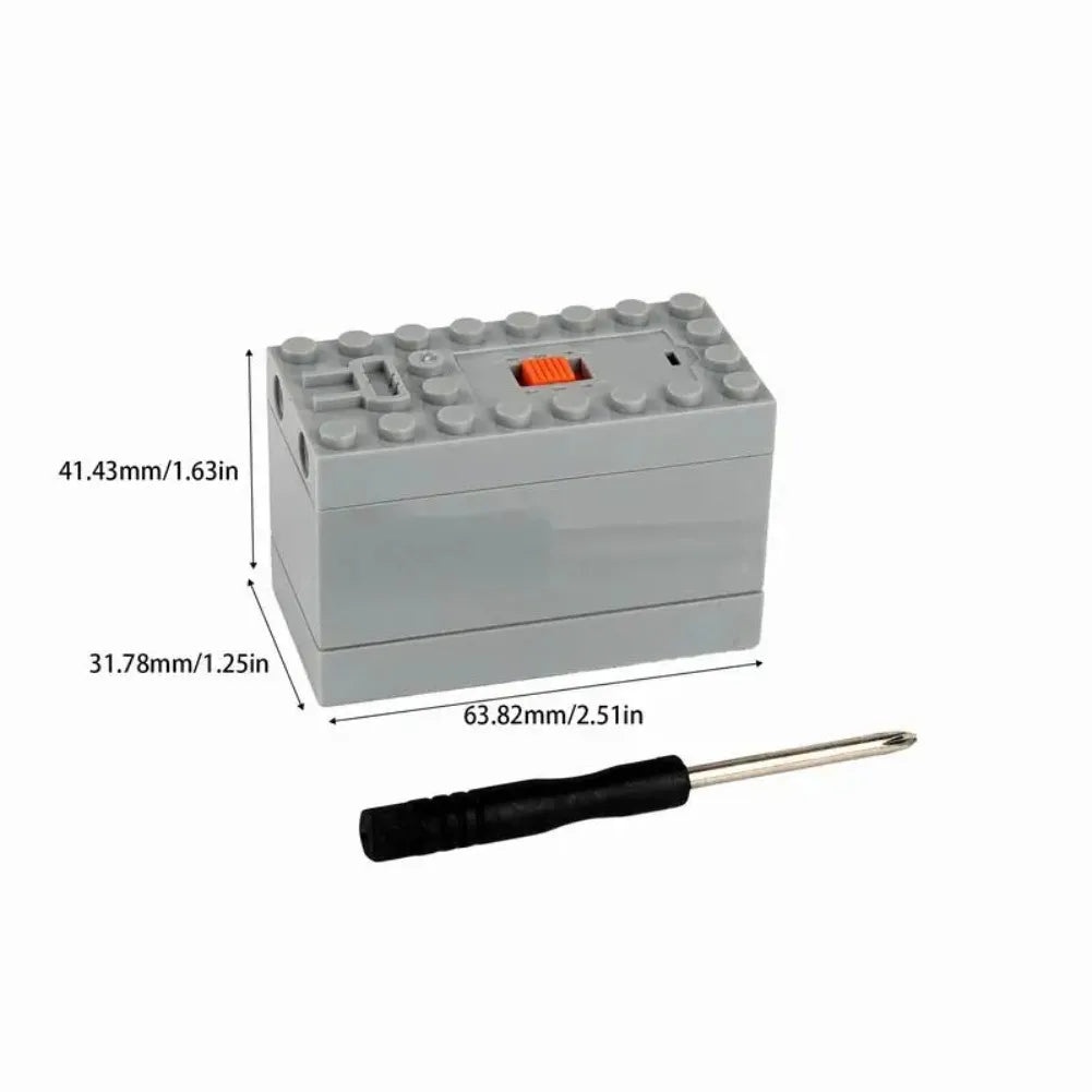 MOC Rechargeable AA /AAA Battery Box Multi-function Power Group Tool Car Train Motor Speed Adjust Control for Building Blocks