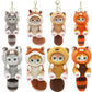 Kawaii Keychain Pendant Cartoon Mofusand Shark Cat Cross-Dressing Doll Backpack Decor Toys