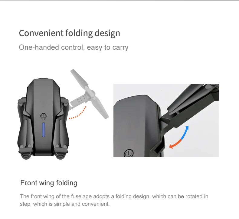 Brushless Motor Foldable Drone Optical Flow Drone 360° Rolling Trajectory Flight Headless Mode Speed Adjustment APP Control Drone