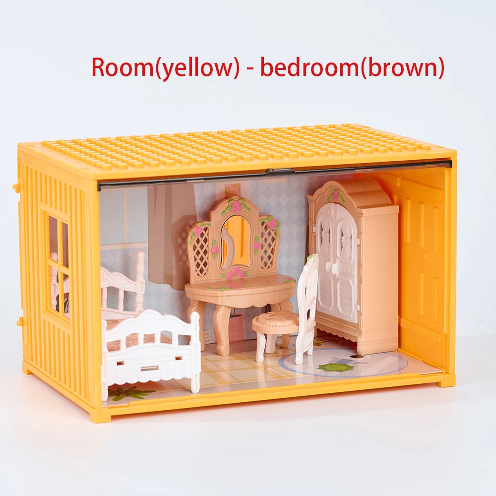 Simulation kitchen Toys 1 12 Scale Dollhouse Furniture Container Miniature Bathroom Bedroom Living Room Scene Decoration