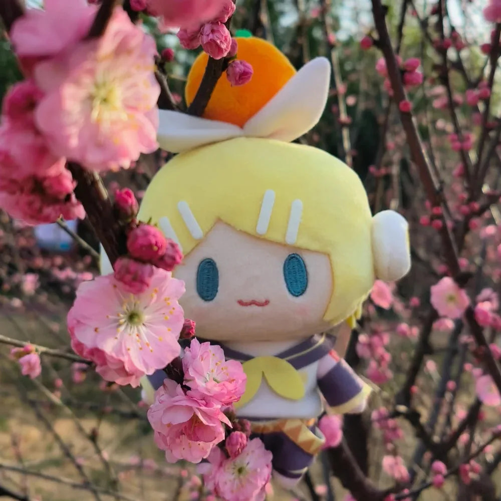 Hatsune Miku Plush Toys Keychain Kagamine Len Rin Backpack Anime Peripheral Cute Stuffed Doll Bags Decoration Girl Birthday Gift
