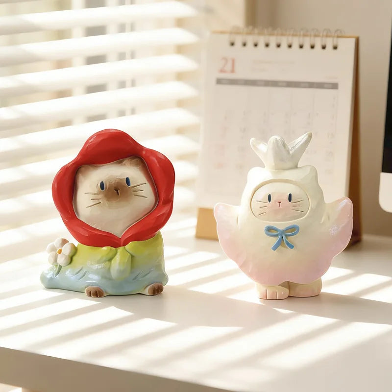 Cat Pai Full Of Vitality Series Blind Box Trendy Toys In-Vehicle Decoration Exquisite Resin Model Mystery Box Surprise Fun Gifts