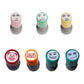 Color Random Quick-drying Inkable Fun Emotion Seal Toy Anime Characters Pressable Novelty Gag Face Seal Funny Kid's Toy
