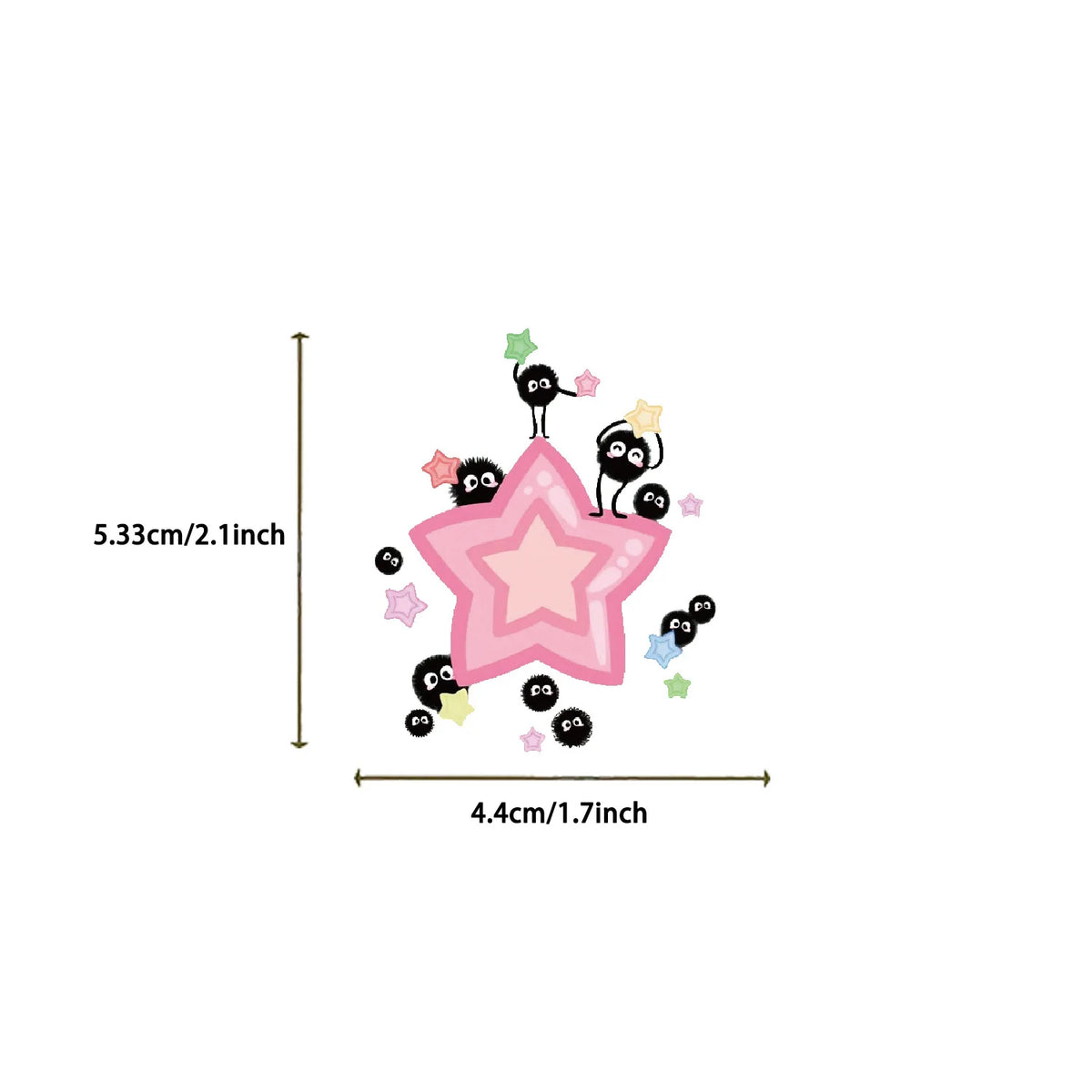 54PCS Cute Kawaii Sprites Stickers Laptop Graffiti Skateboard Waterproof Scrapbooking Phone Cup Luggage Sticker Decals