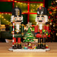Christmas Nutcracker Building Blocks Set Contains Christmas Tree Wreath Cane Model Home Decoration Collectible Gifts for Adults