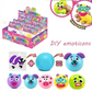 New Smushers Squishy Pinch Pressure Ball DIY Emoticons Dog Face Slow Rebound Squeeze Squishy Soft Decompression Adult Fun Gifts