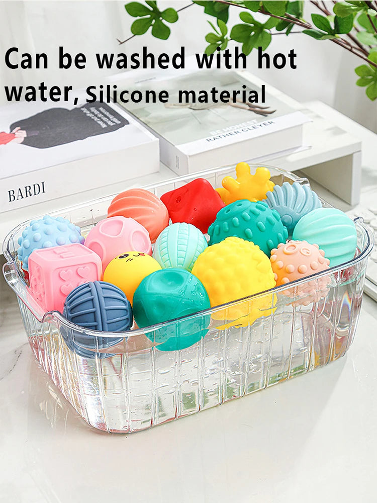 6Pcs Baby Sensory Ball, Baby Teething Toy, Montessori Early Childhood Education, Baby Water Toy Ball, Massage Ball
