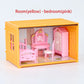 Simulation kitchen Toys 1 12 Scale Dollhouse Furniture Container Miniature Bathroom Bedroom Living Room Scene Decoration