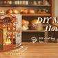Original CUTEBEE 216pcs Mrs.Hunt Bakery Book Nook Kit DIY Miniature House Bakery Dessert Shop Dollhouse Booknook for Adults Tiny House Bookshelf Decor 3D Wooden Puzzle DIY Craft Gifts for Family Friends book nook para montar