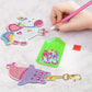 5pcs 5D Diamond Painting by Numbers Make Your Own GEM Keychains Unicorn Mermaid Arts Crafts Kids 8-12 Age Easter Basket Stuffers