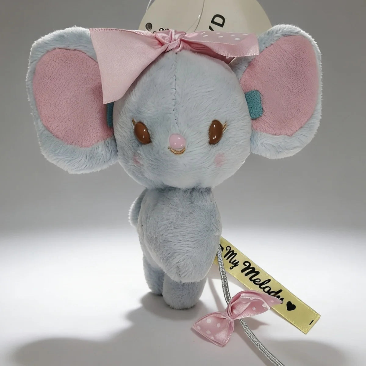 Cute Frando Mouse Plush Keychain with Bowknot Adorable Cartoon Mouse Stuffed Pendant for Bags Keys Perfect Gift for Soft