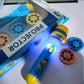 Paw Patrol Flashlight Projector Toy 3 in 1 Kids Torch Lamp Night Light Cartoon Animation Patterns Birthday Gift for Boys Girls