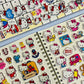 12Steets Kawaii Sanrio Hello Kitty Bubble Stickers Cute Three-Dimensional 3D Stickers Cartoon Kids Toys Gift DIY Decals