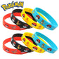 12pcs Pokemon Bracelet Anime Pikachu Charmander Children Cartoon Silicone Wristband Bracelets Party  Accessoires Cosplay Gifts