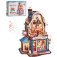 ROKR Wooden 3D Puzzle Happyduke Toys Music Box Model Building Kit with LED Light for Home Decor Mini Dollhouse DIY Toys Holiday Gift for Adults Teens
