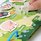 New Montessori Scene Stickers for Children DIY Hand-on Puzzle Reusable Books Cartoon Learning Cognition Toys for Kids Gift